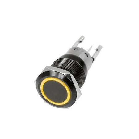 16Mm Flush Mount Pre-Wired Led 2-Position On/Off Switch (Yellow)